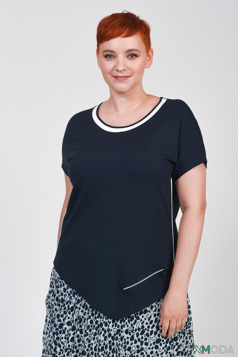 Футболка Frank Walder с белой отделкой