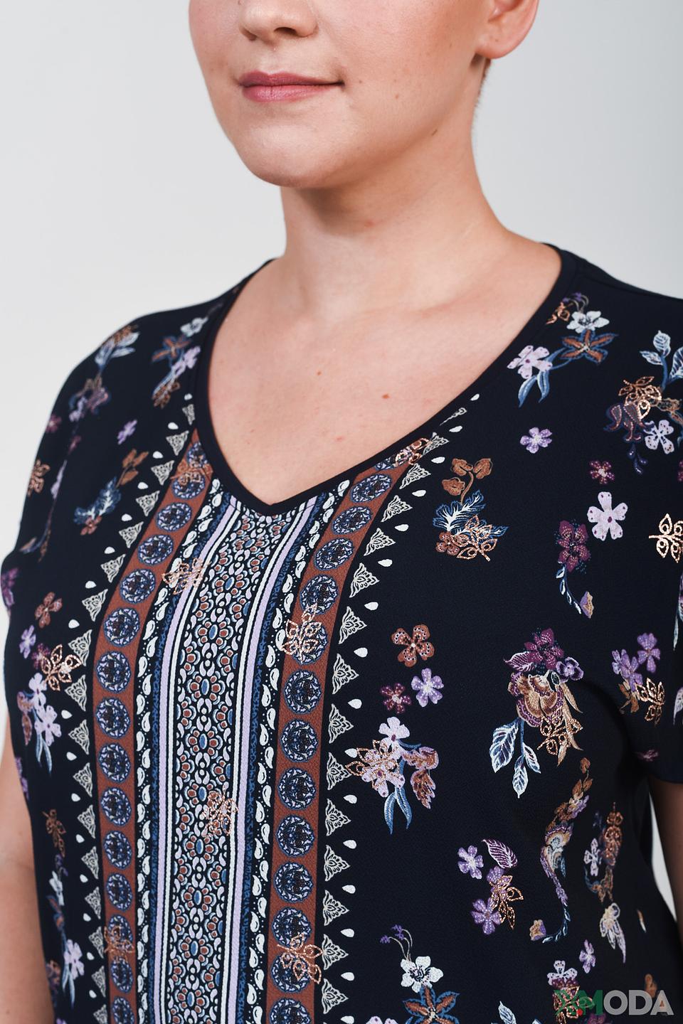 Блуза Via Appia с цветочным принтом