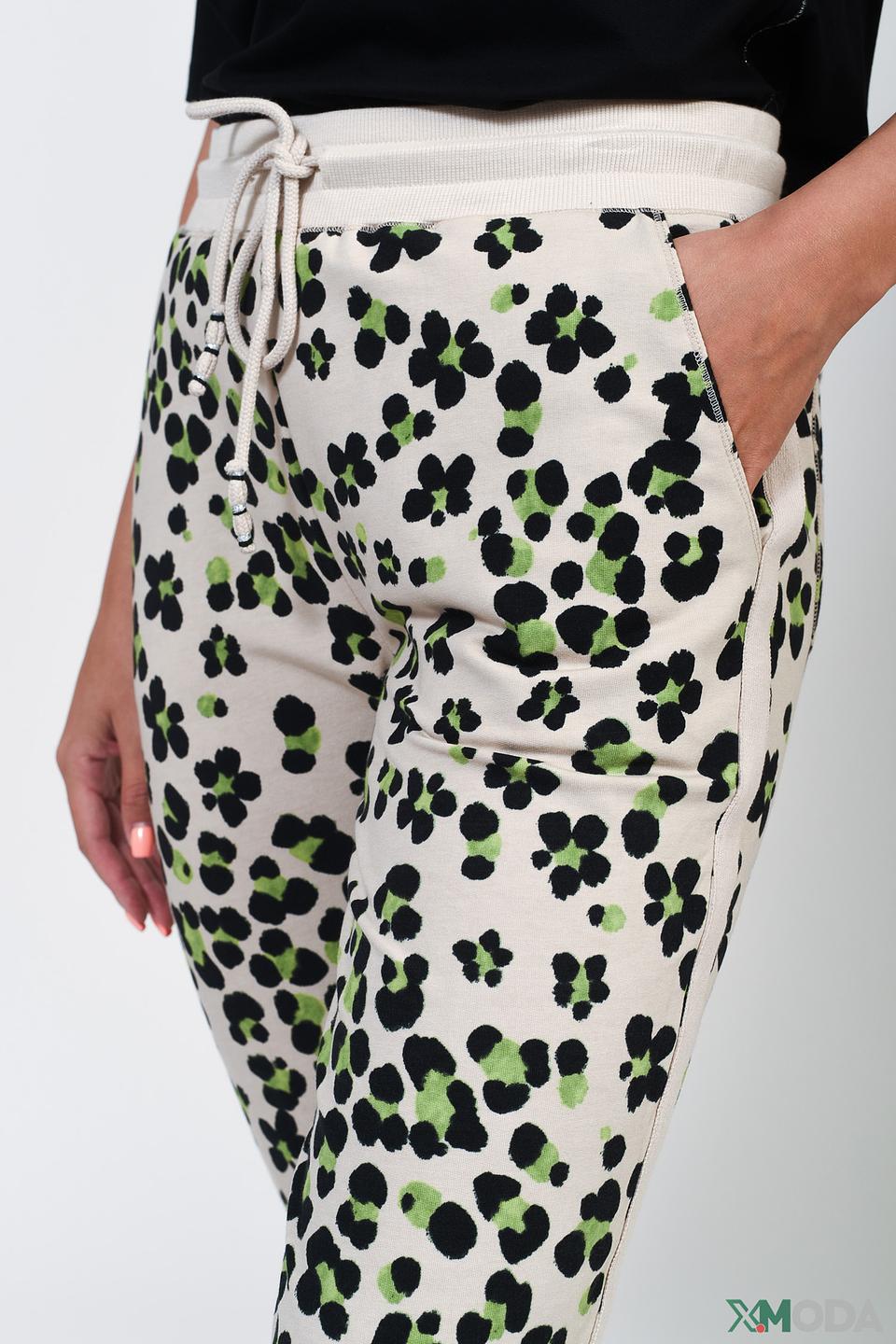 Брюки Oui с цветочным принтом