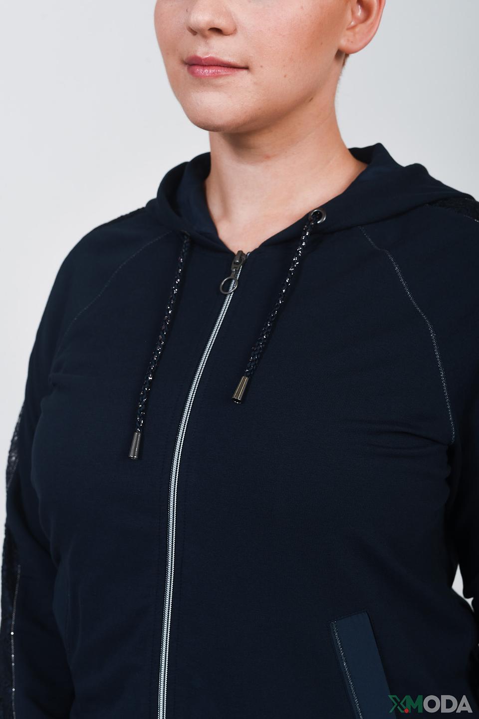 Жакет Thomas Rabe с капюшоном тёмно-синий