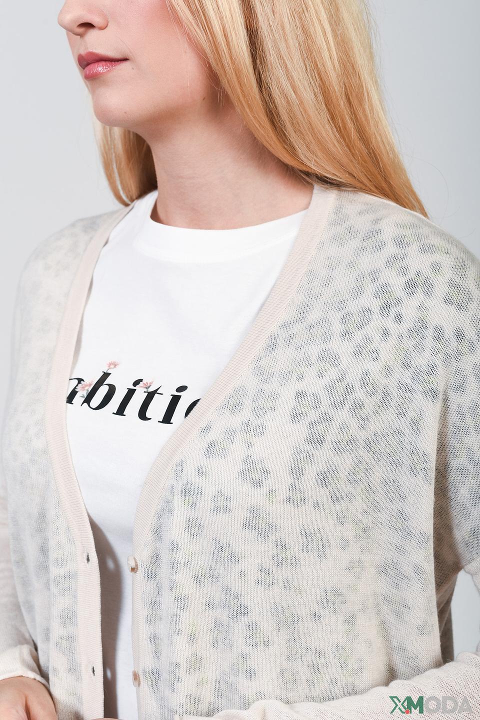 Кардиган Oui с леопардовым принтом