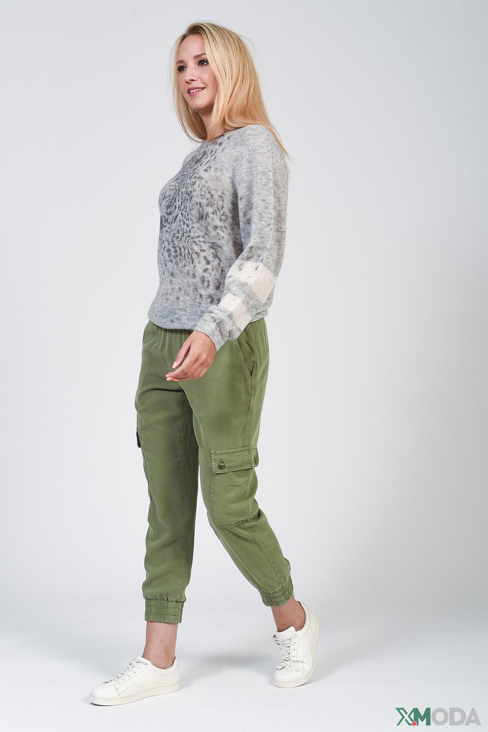 Пуловер Marc Cain с леопардовым принтом