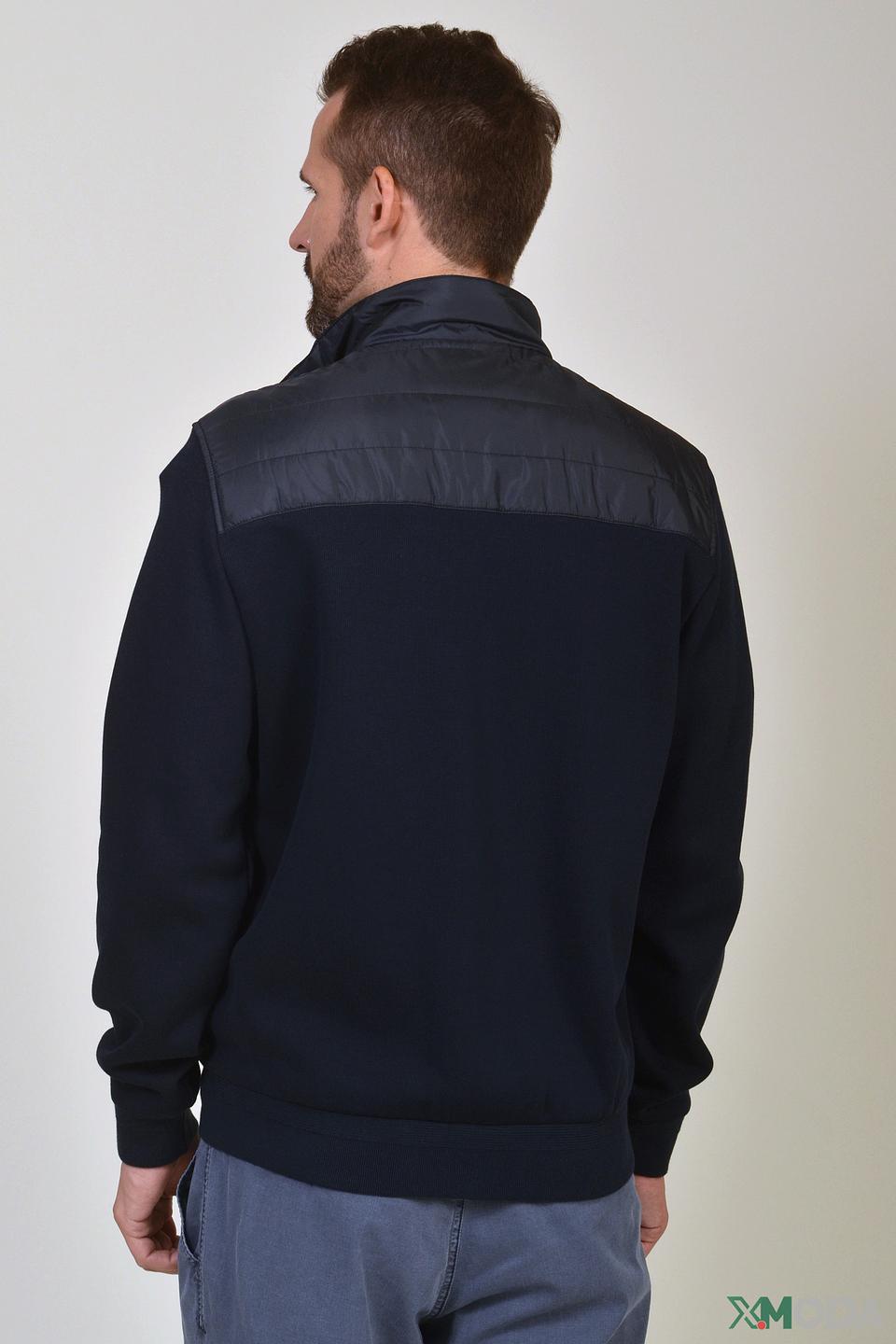 Кардиган Bugatti стеганый темно-синий