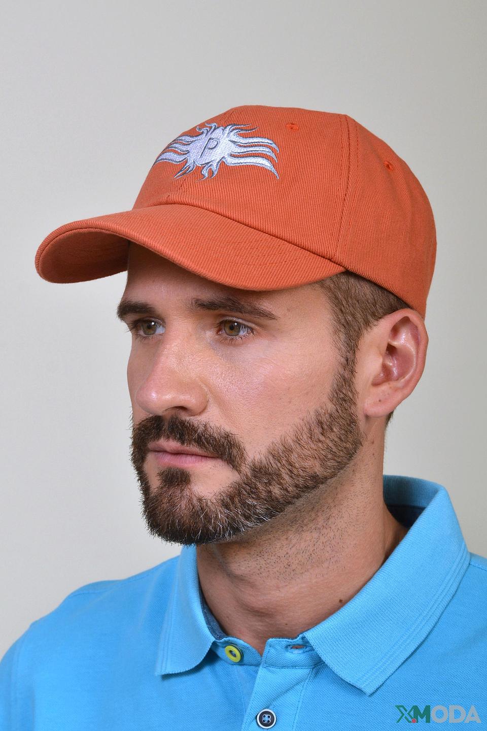 Кепка Pezzo рыжая с вышивкой