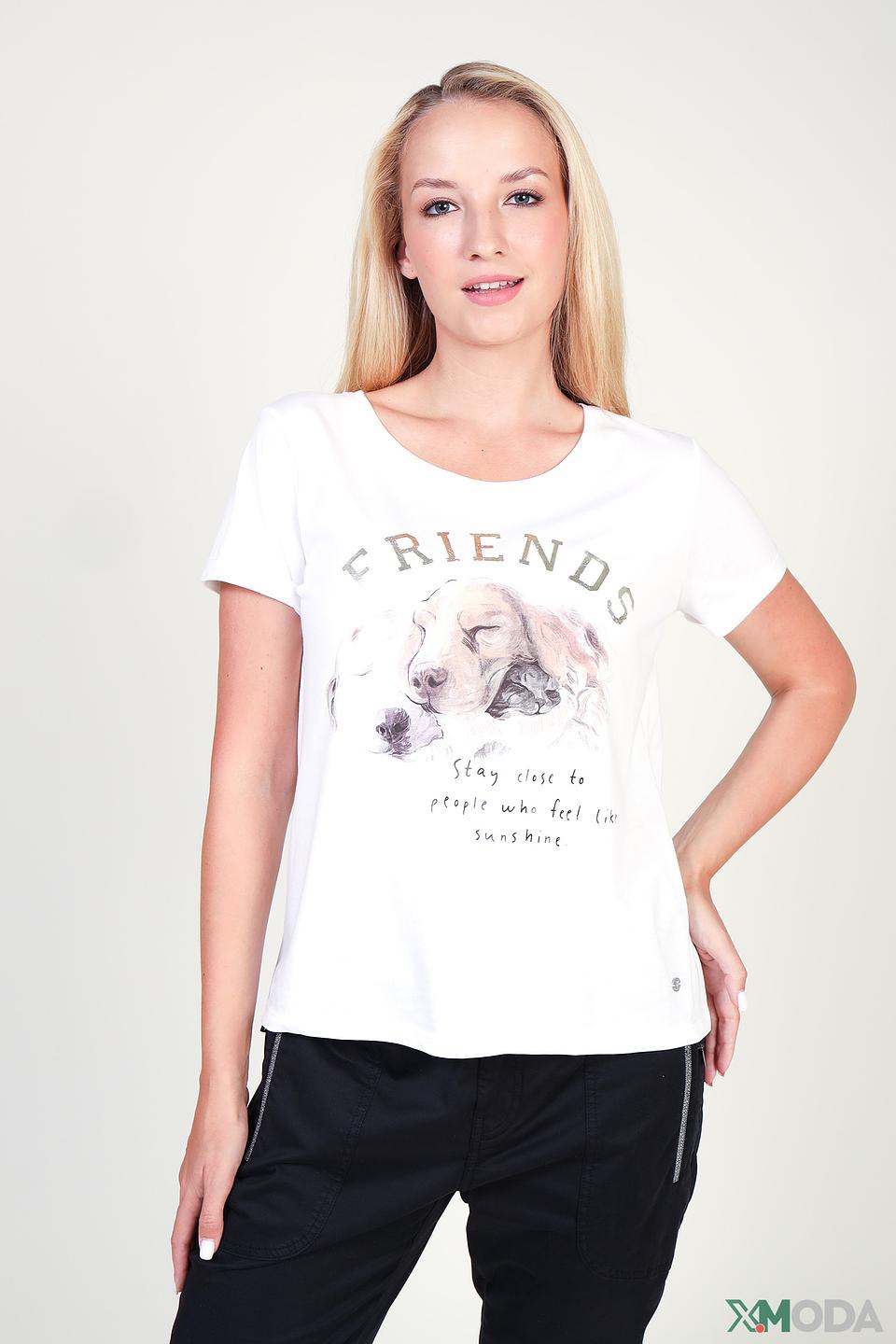 Футболка Monari с принтом Friends белый