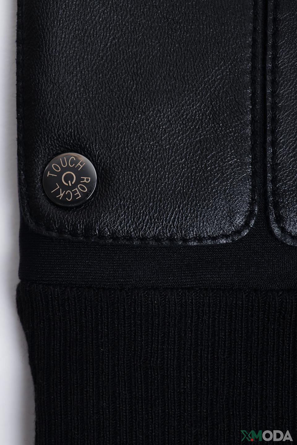 Перчатки Roeckl чёрные кожа