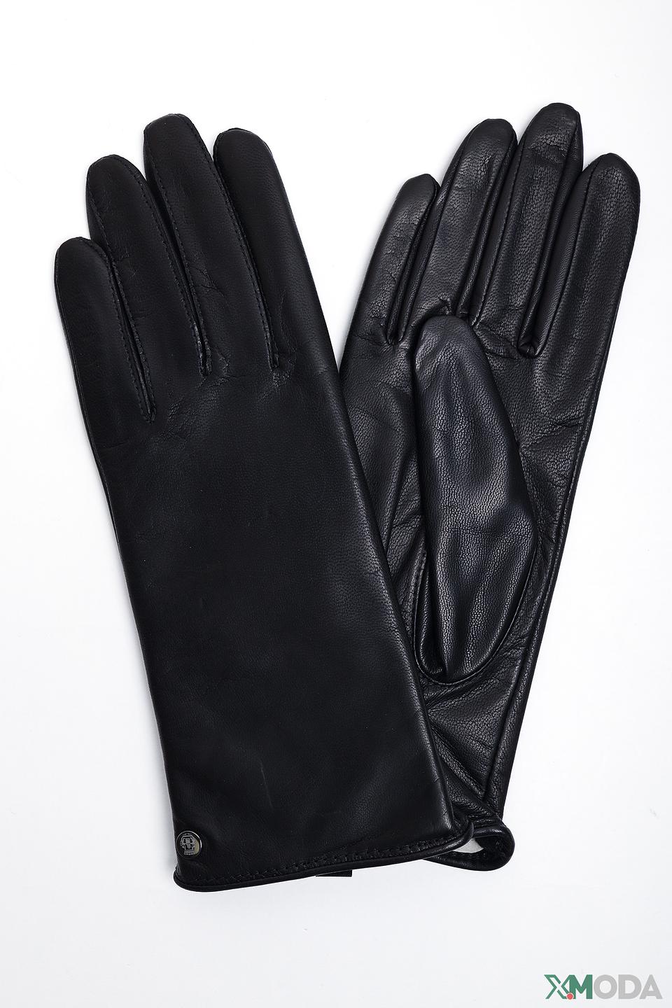 Перчатки Roeckl чёрные кожаные