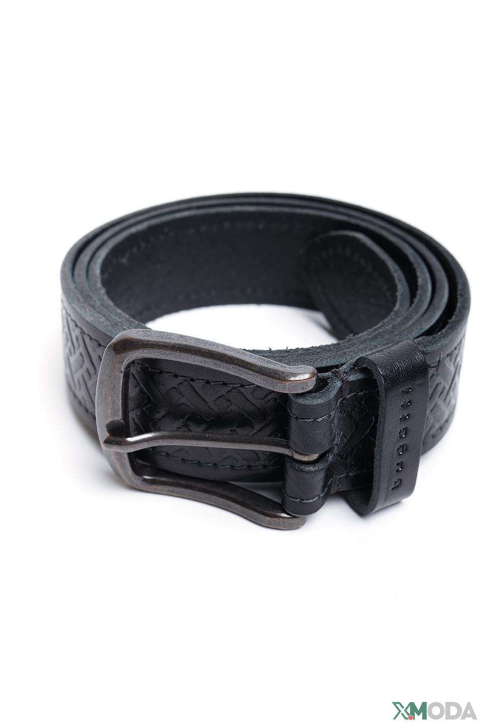 Ремень Bugatti ACC плетеный черный