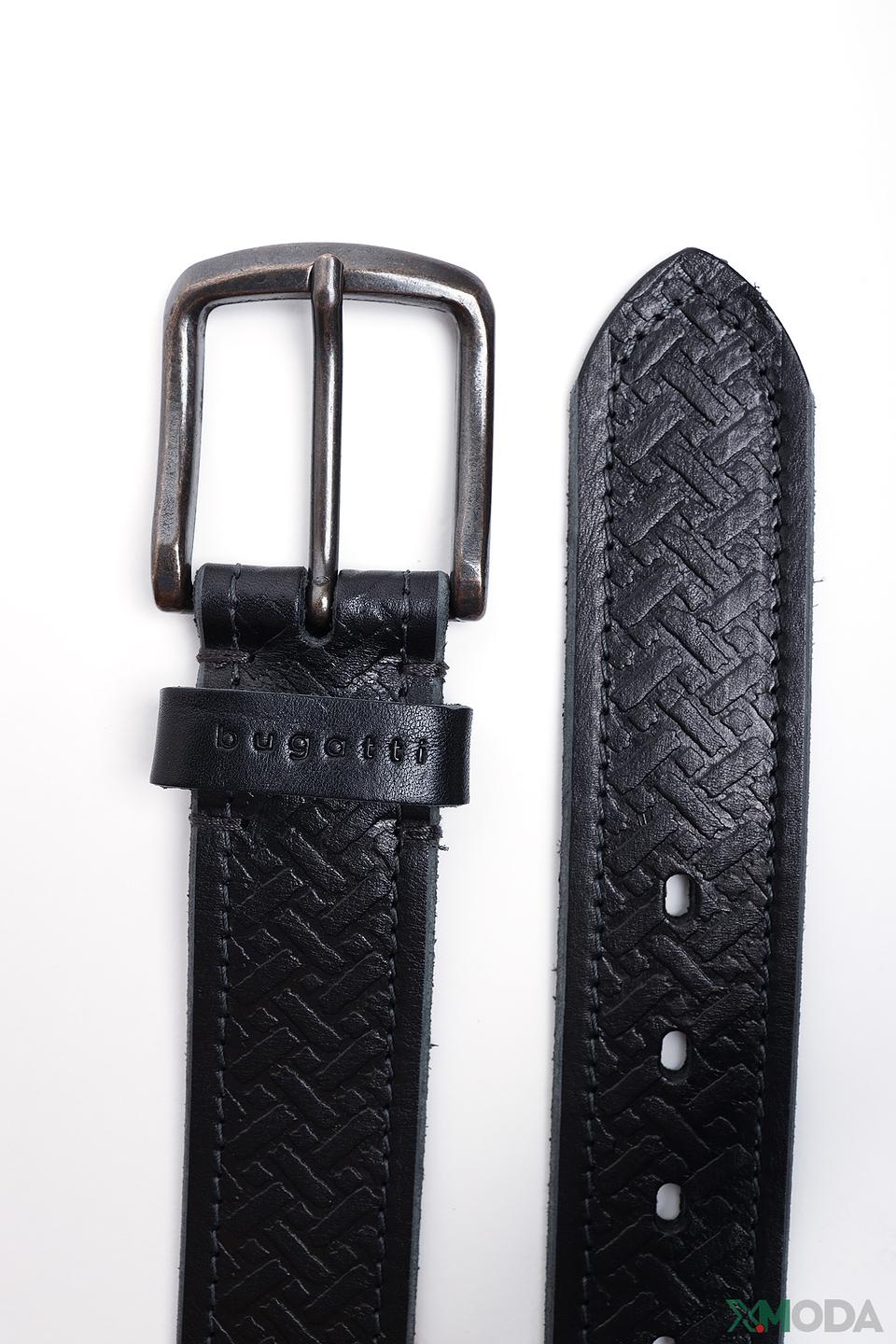 Ремень Bugatti ACC плетеный черный