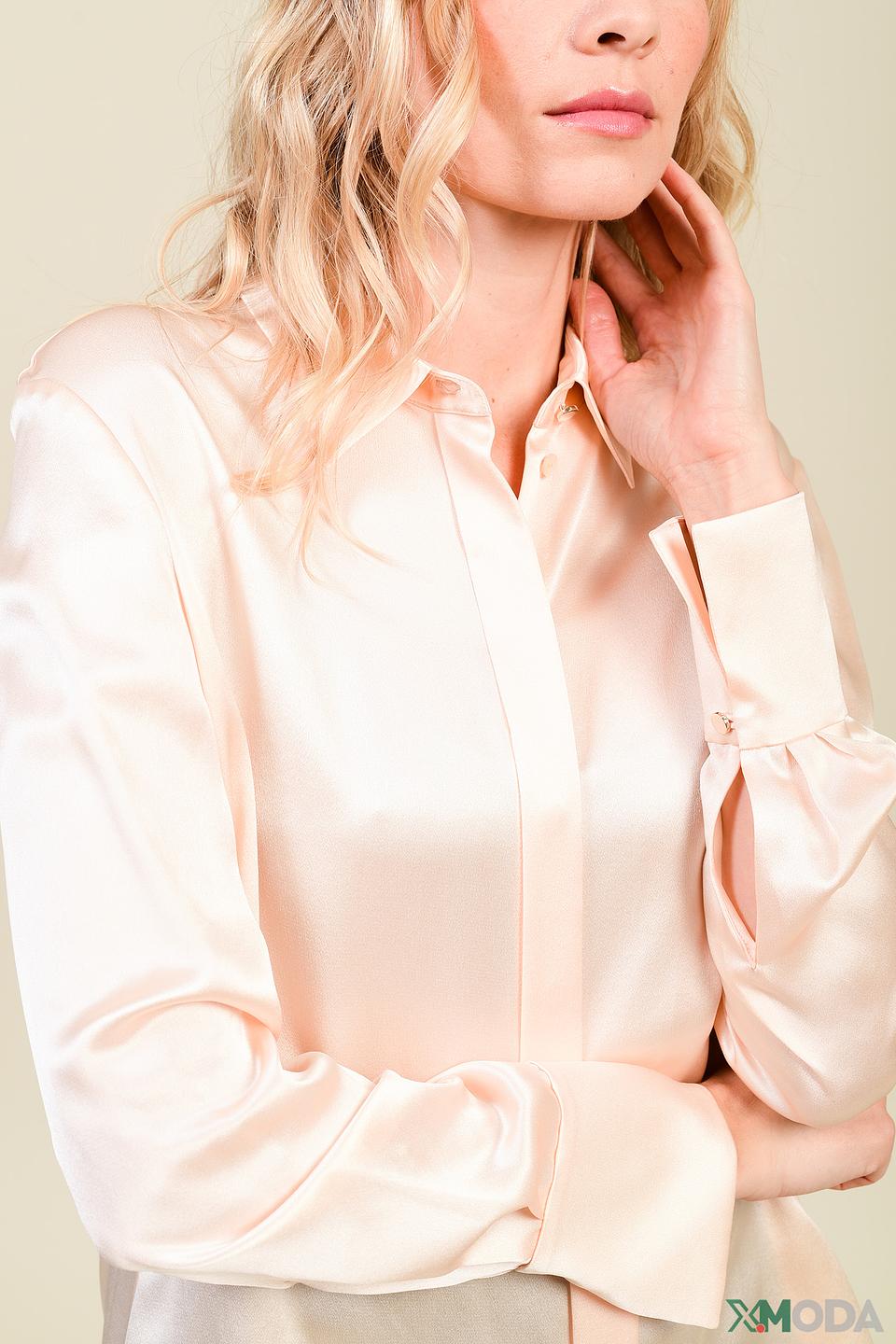 Рубашка Marc Cain шёлковая бежевая