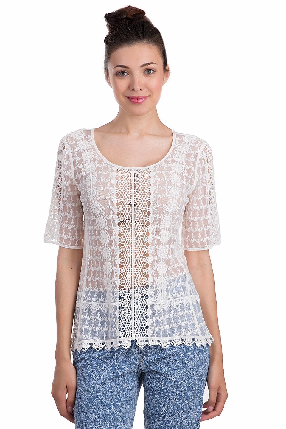 Блуза Apanage белая кружевная