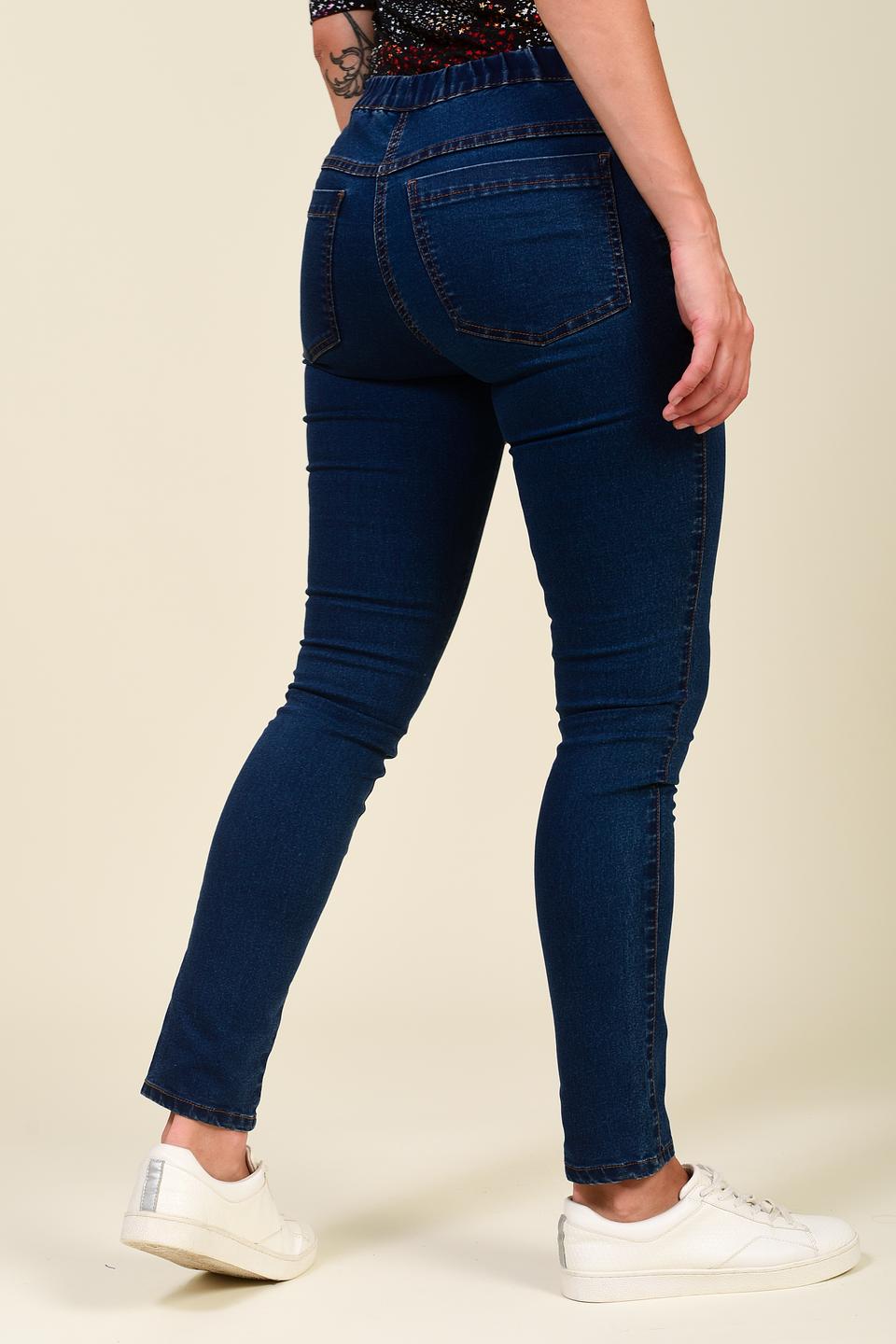 Джинсы Pezzo с эластичным поясом, синие