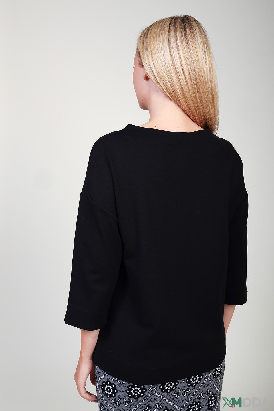 Пуловер Pezzo чёрный с 3/4 рукавом