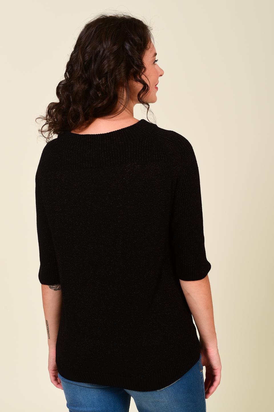 Пуловер Pezzo чёрный с люрексом