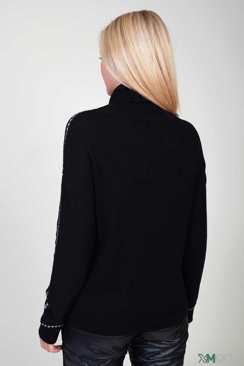 Пуловер Pezzo с узором черный