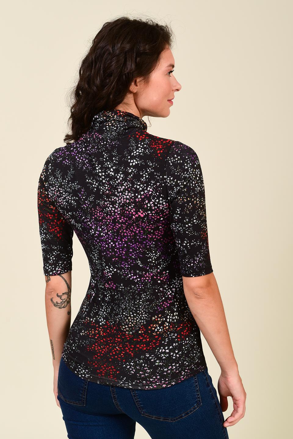 Водолазка Pezzo с цветочным принтом