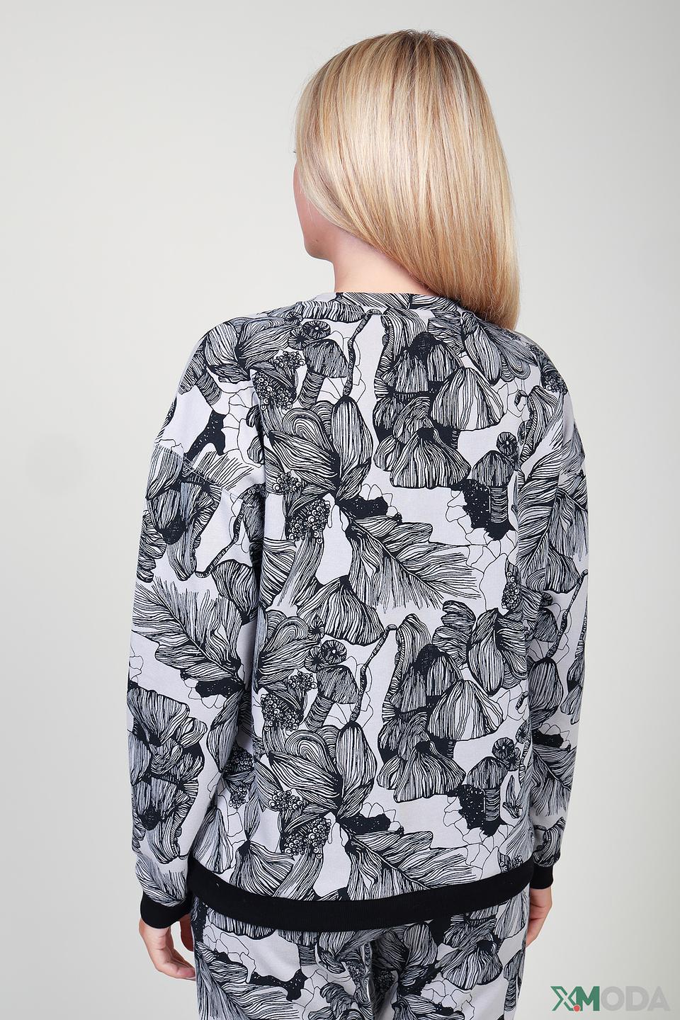 Пуловер Pezzo с цветочным принтом