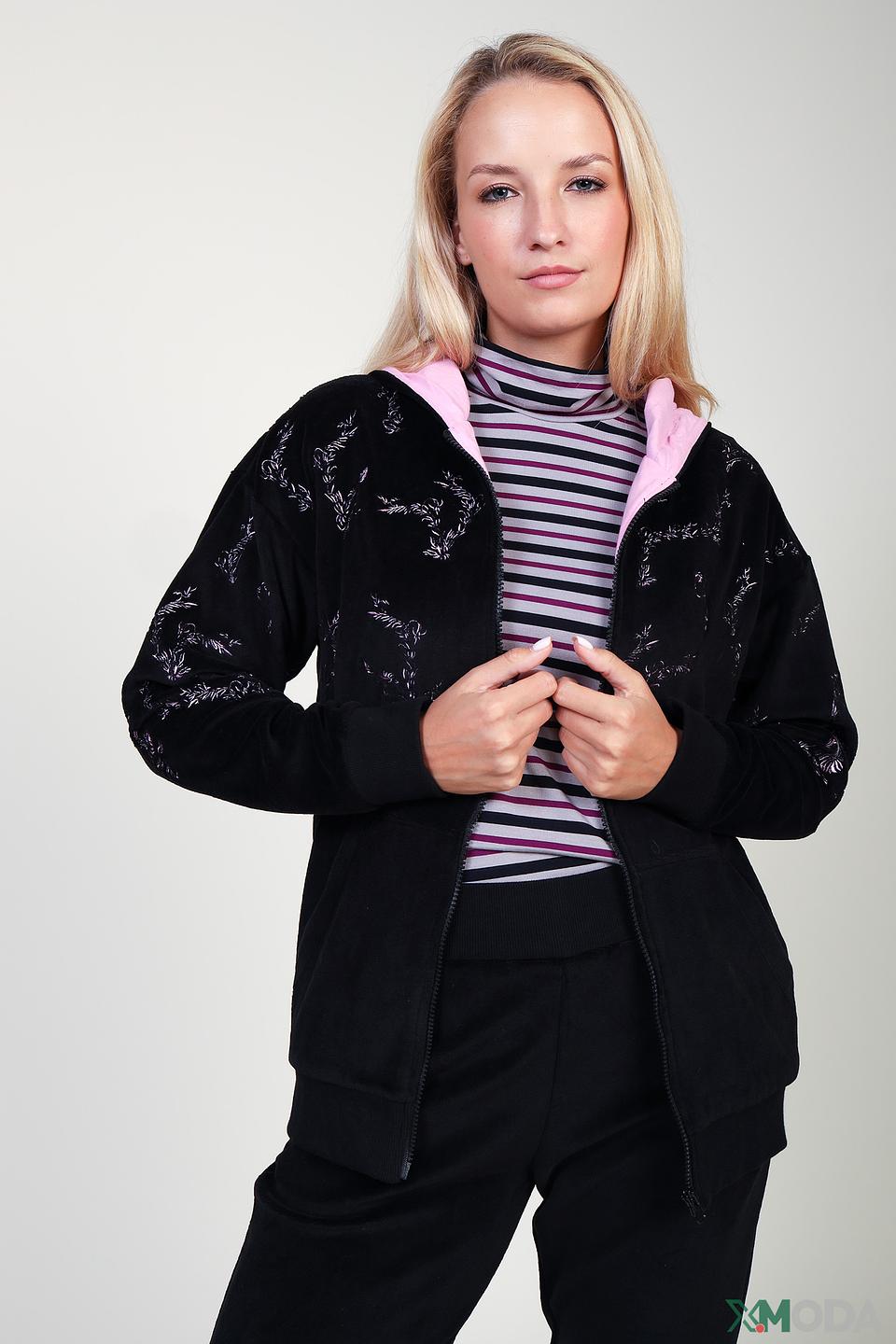 Жакет Pezzo с вышивкой чёрный