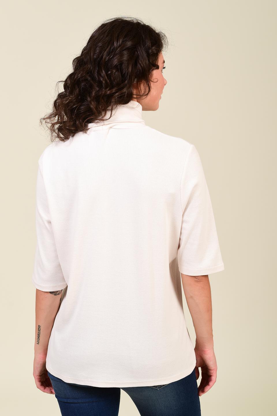 Водолазка Pezzo молочная с 3/4 рукавом