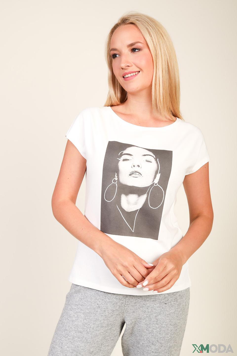 Футболка Comma с принтом