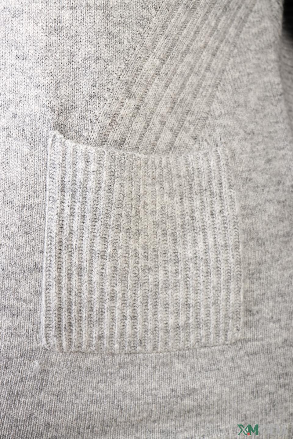 Пуловер Oui серый меланж