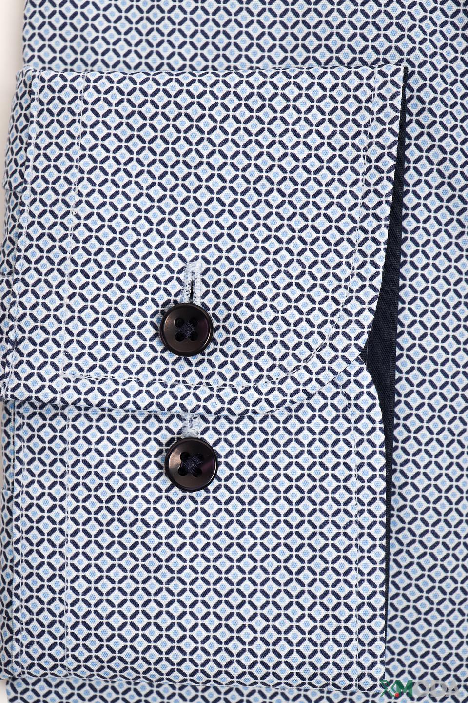 Рубашка Casa Moda голубая в клетку