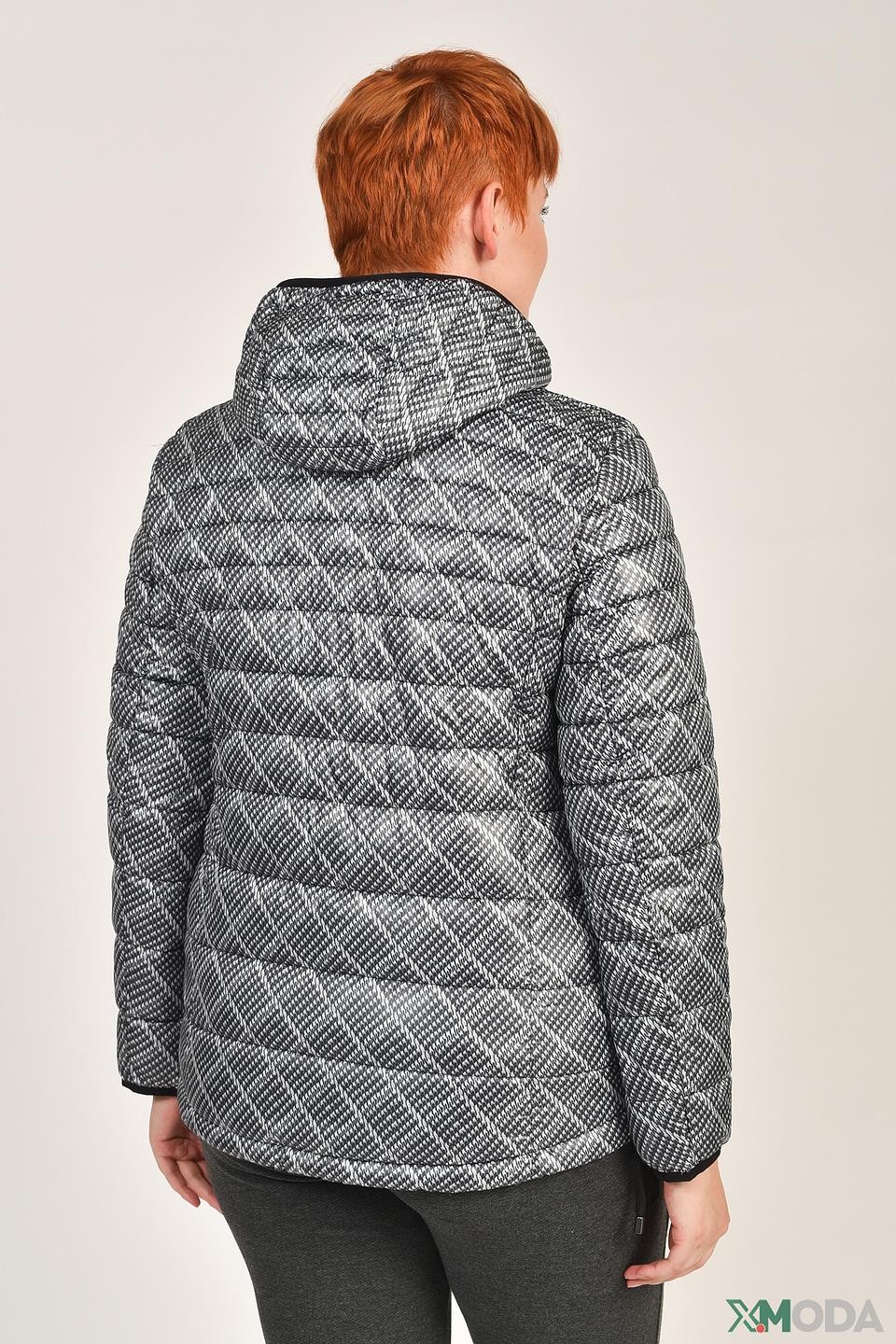 Куртка Lebek стеганая чёрно-белая