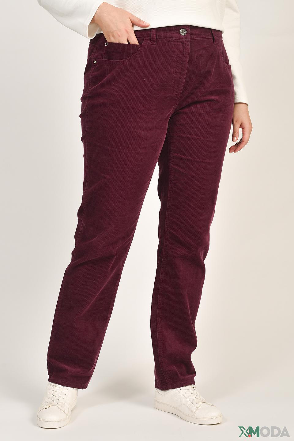 Брюки Pezzo вельветовые бордовые