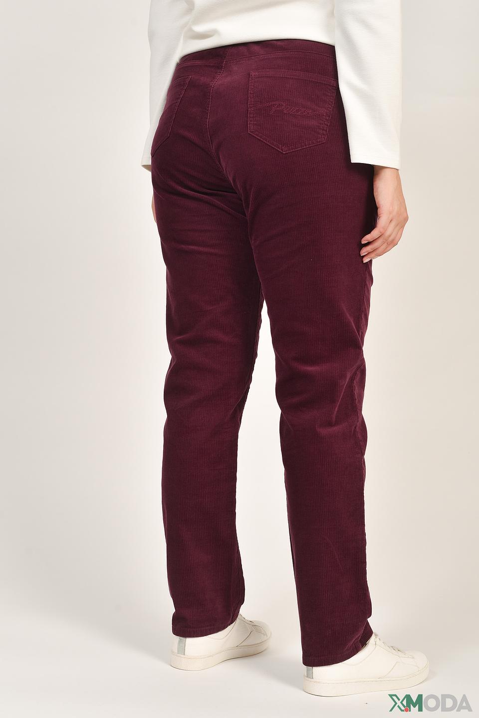 Брюки Pezzo вельветовые бордовые