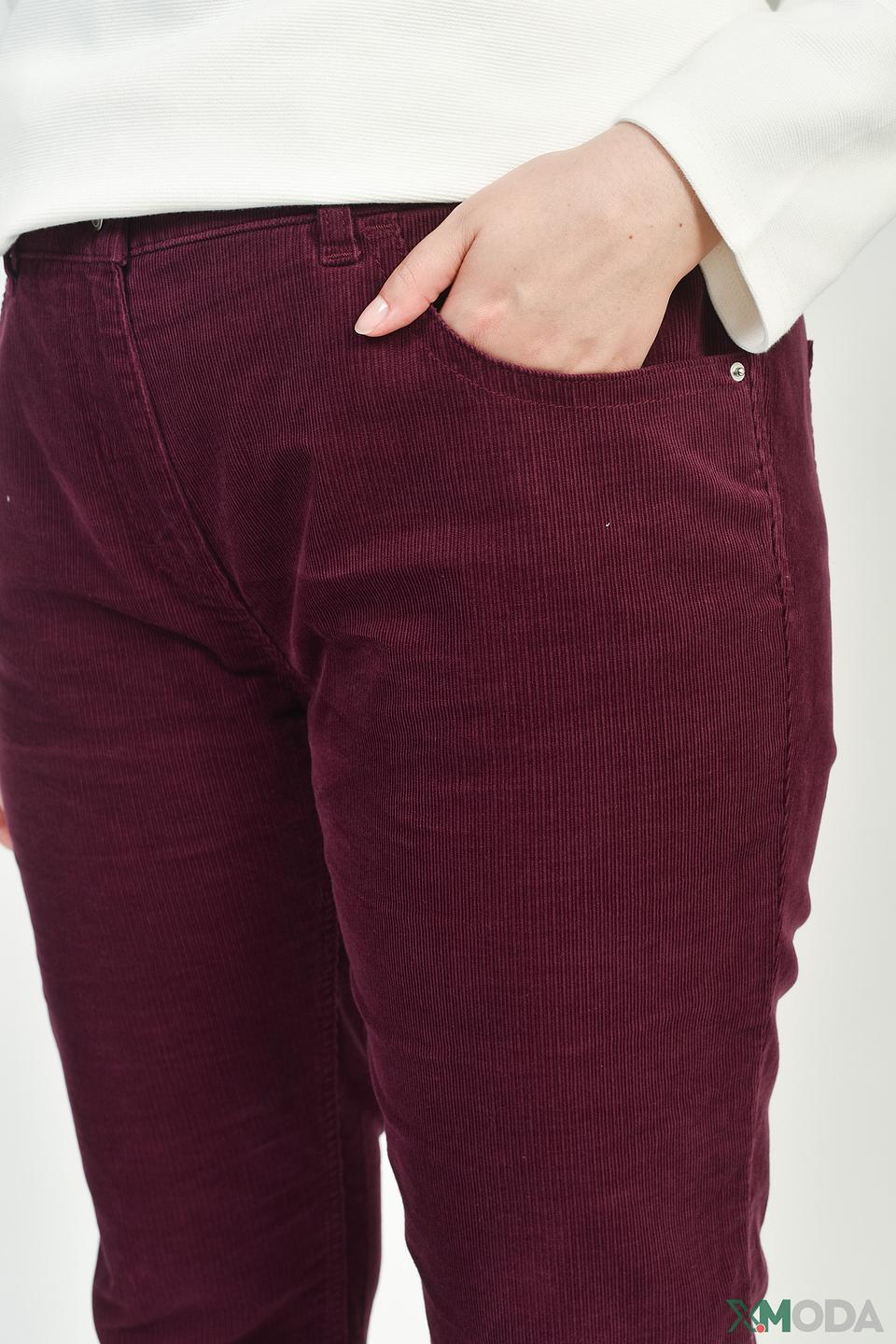 Брюки Pezzo вельветовые бордовые