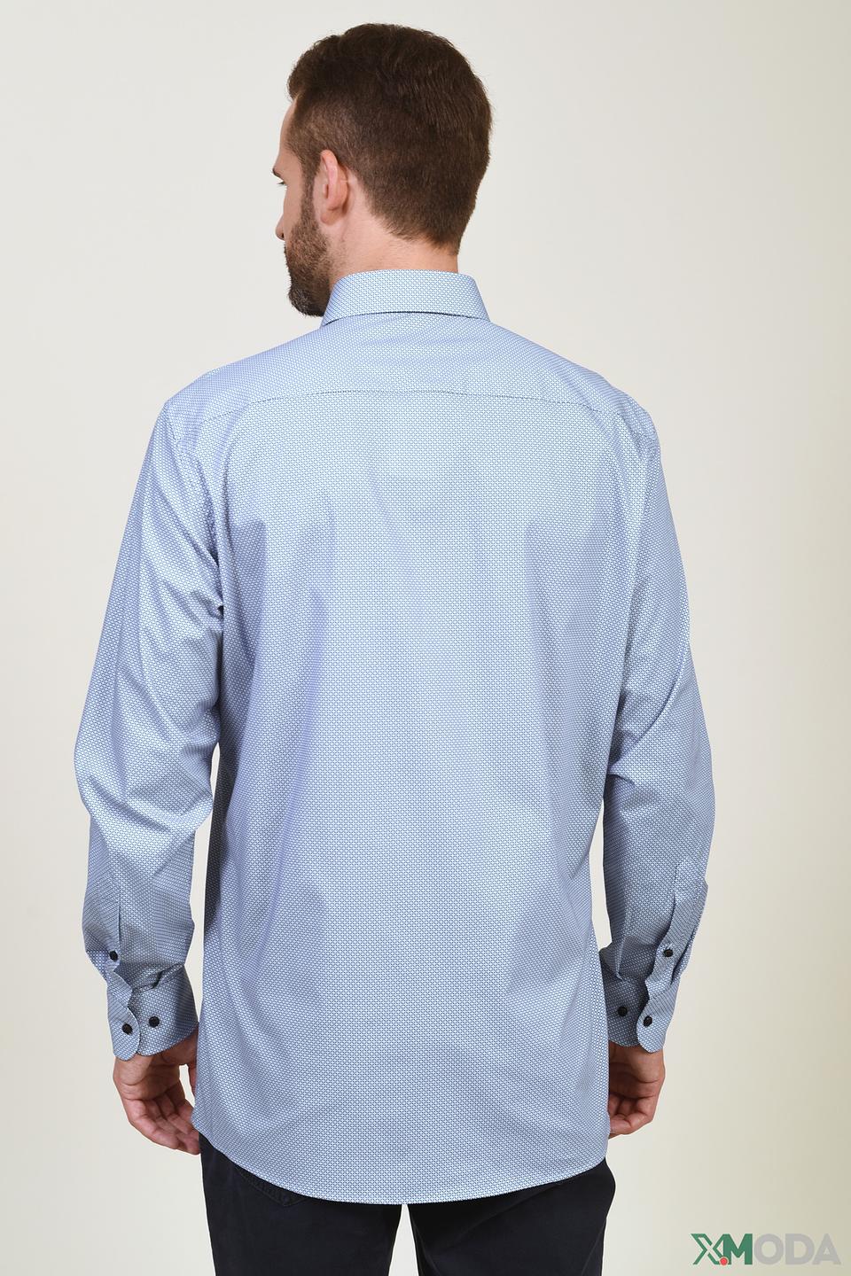 Рубашка Casa Moda голубая в клетку