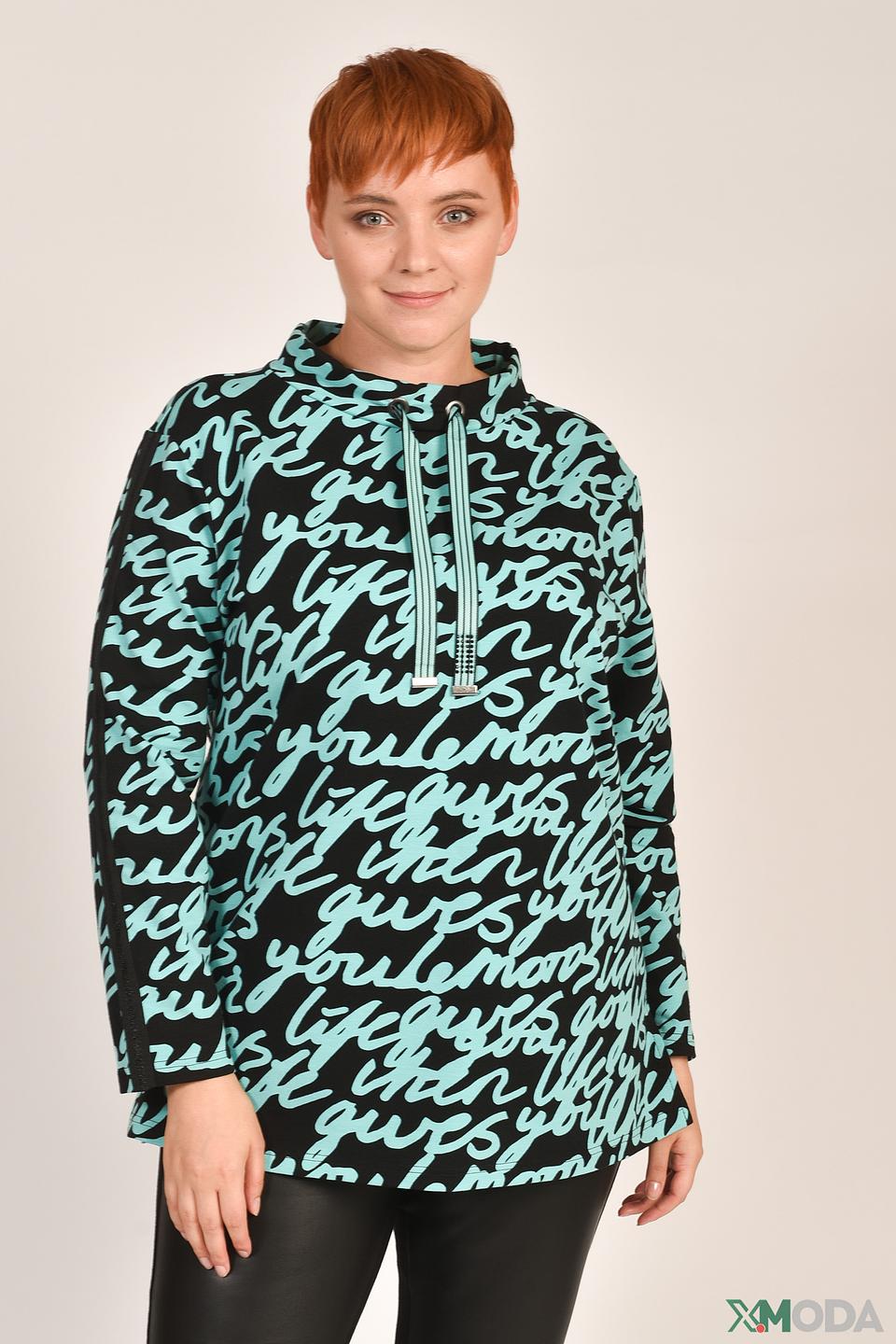 Пуловер Doris Streich с принтом чёрный