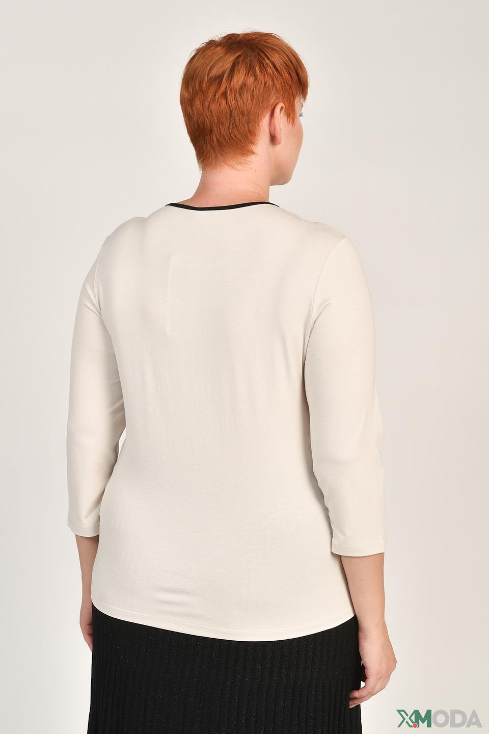 Футболка Barbara Lebek с принтом бежевый