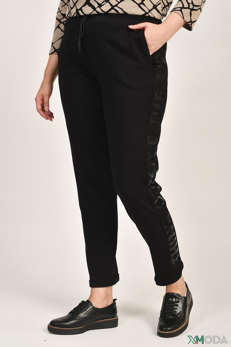 Брюки трикотажные Doris Streich черные