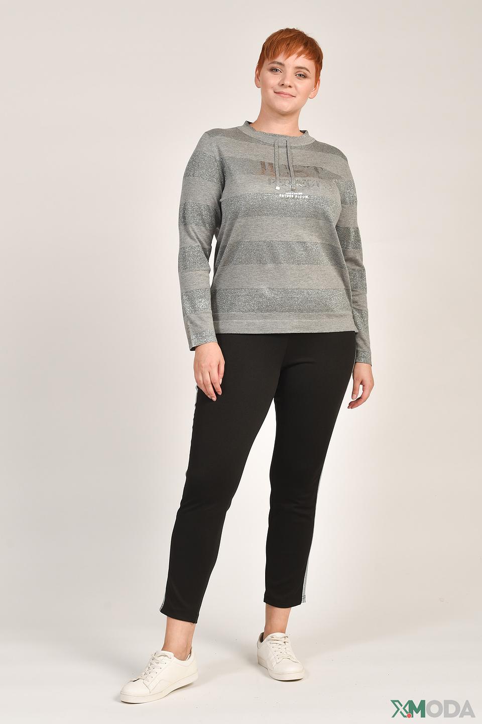 Пуловер Thomas Rabe в полоску серый