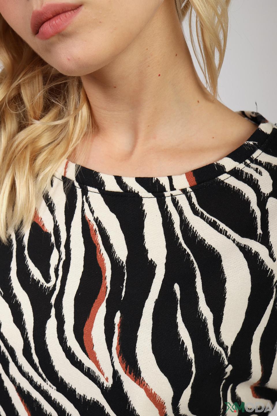 Пуловер s.Oliver принт зебра