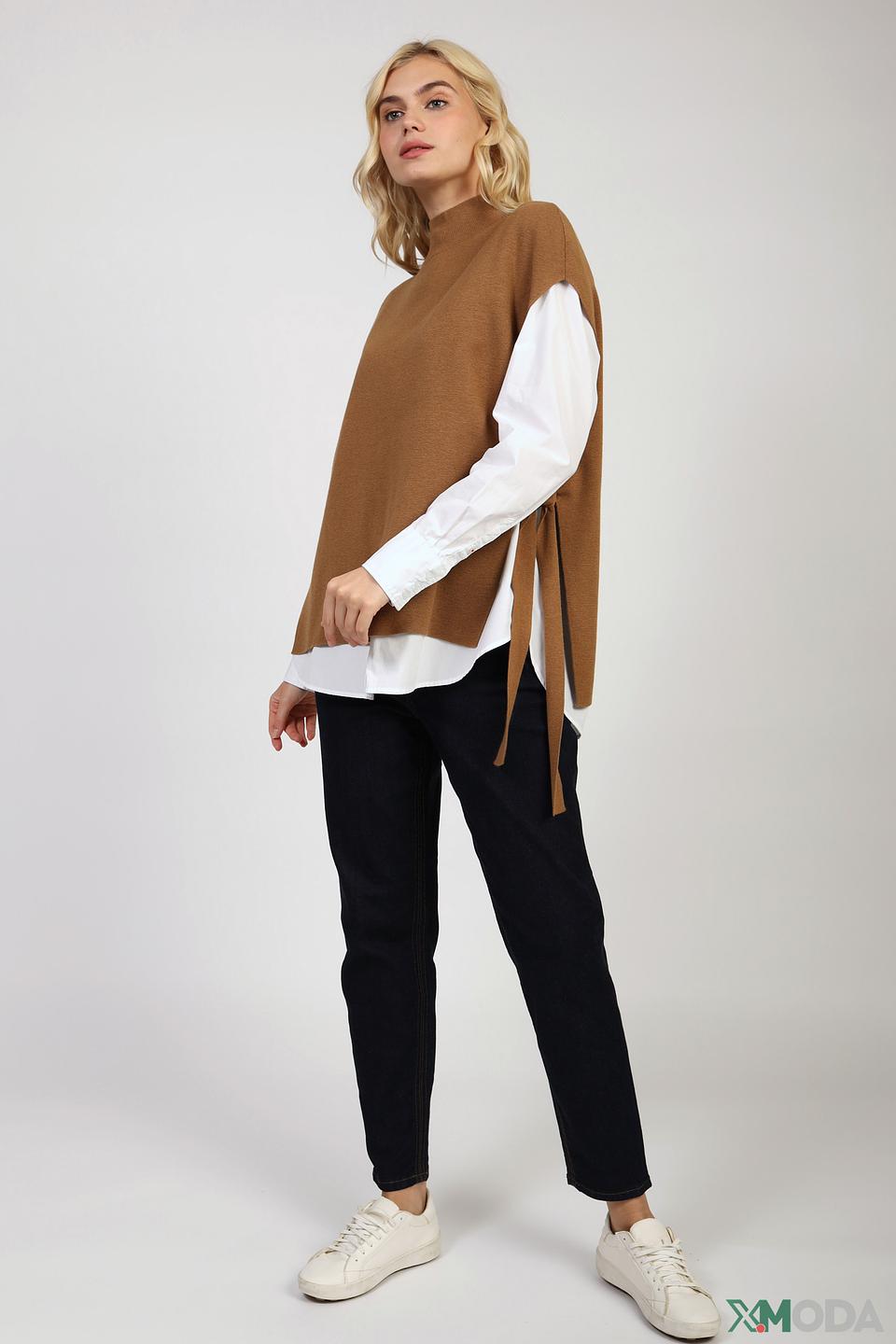 Пуловер s.Oliver коричневый