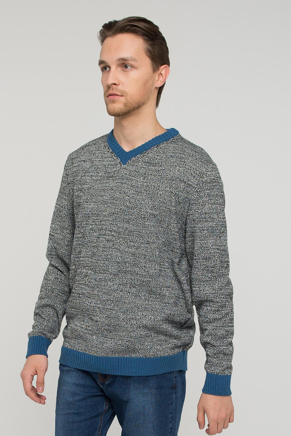 Джемпер VAY мужской серый с синим