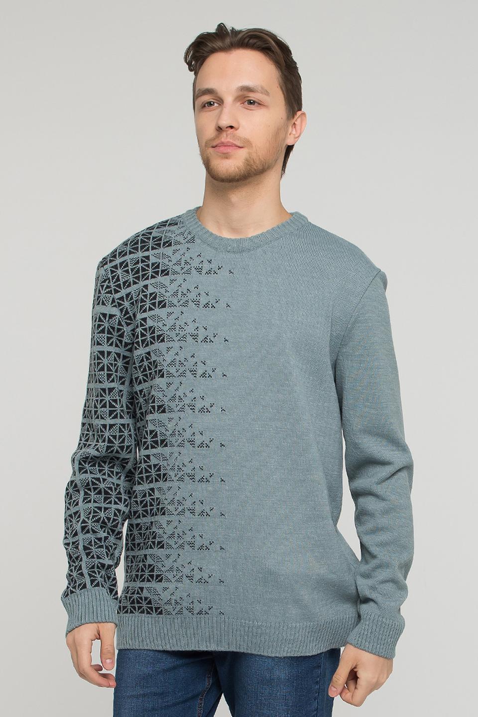 Джемпер VAY с узором серый