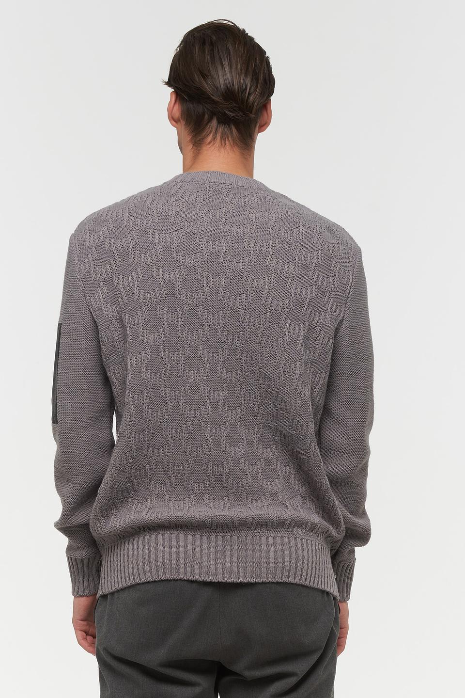 Джемпер VAY мужской серый с текстурой