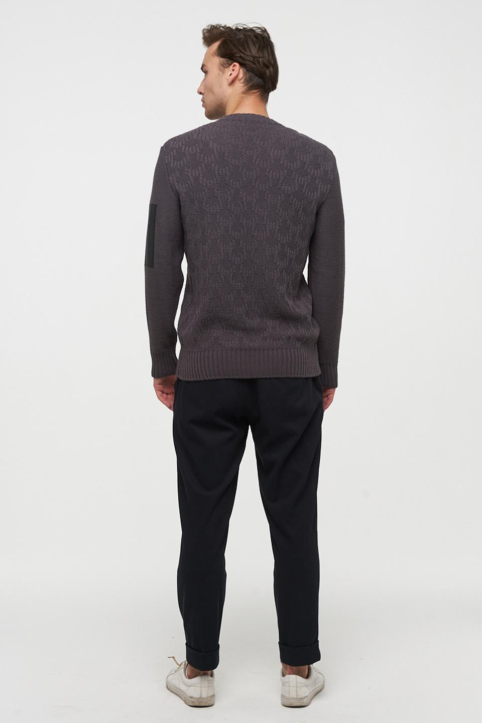 Джемпер VAY мужской серый с узором