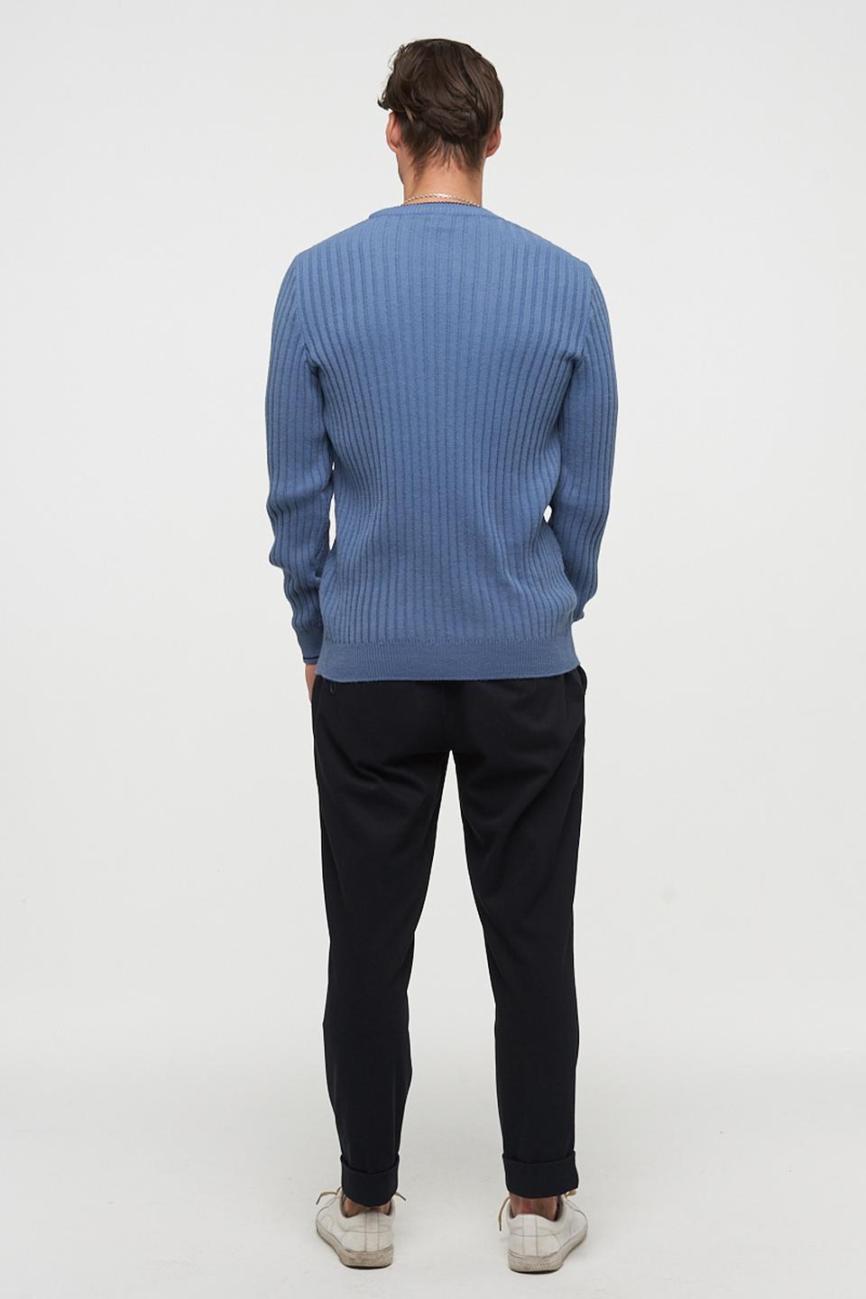 Джемпер VAY мужской голубой с косами