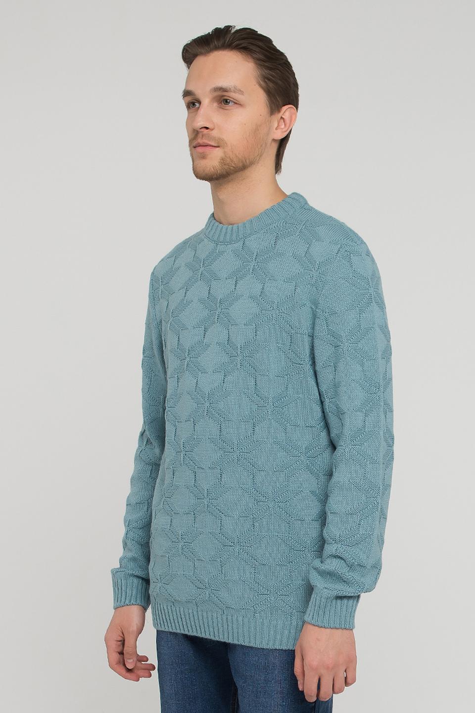 Джемпер VAY мужской бирюзовый