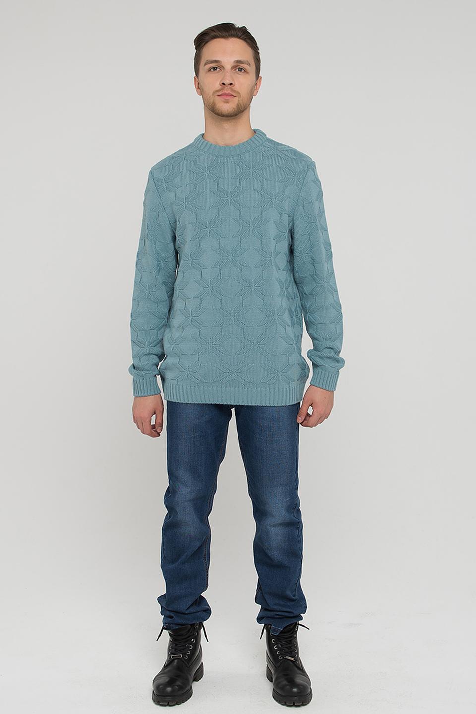 Джемпер VAY мужской бирюзовый