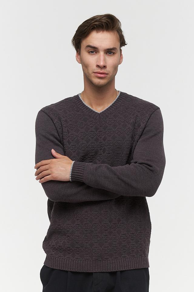 Джемпер VAY мужской серый с узором