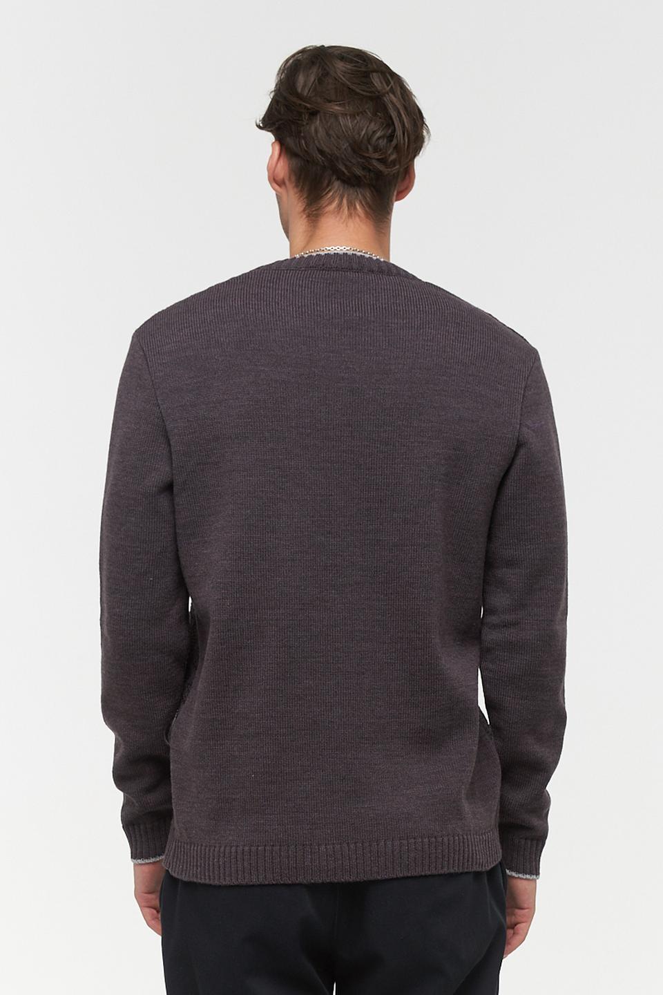 Джемпер VAY мужской серый с узором