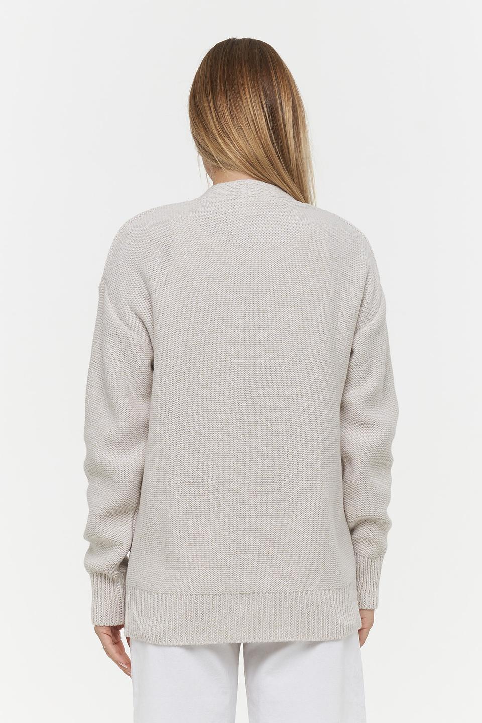 Кардиган VAY с косами бежевый