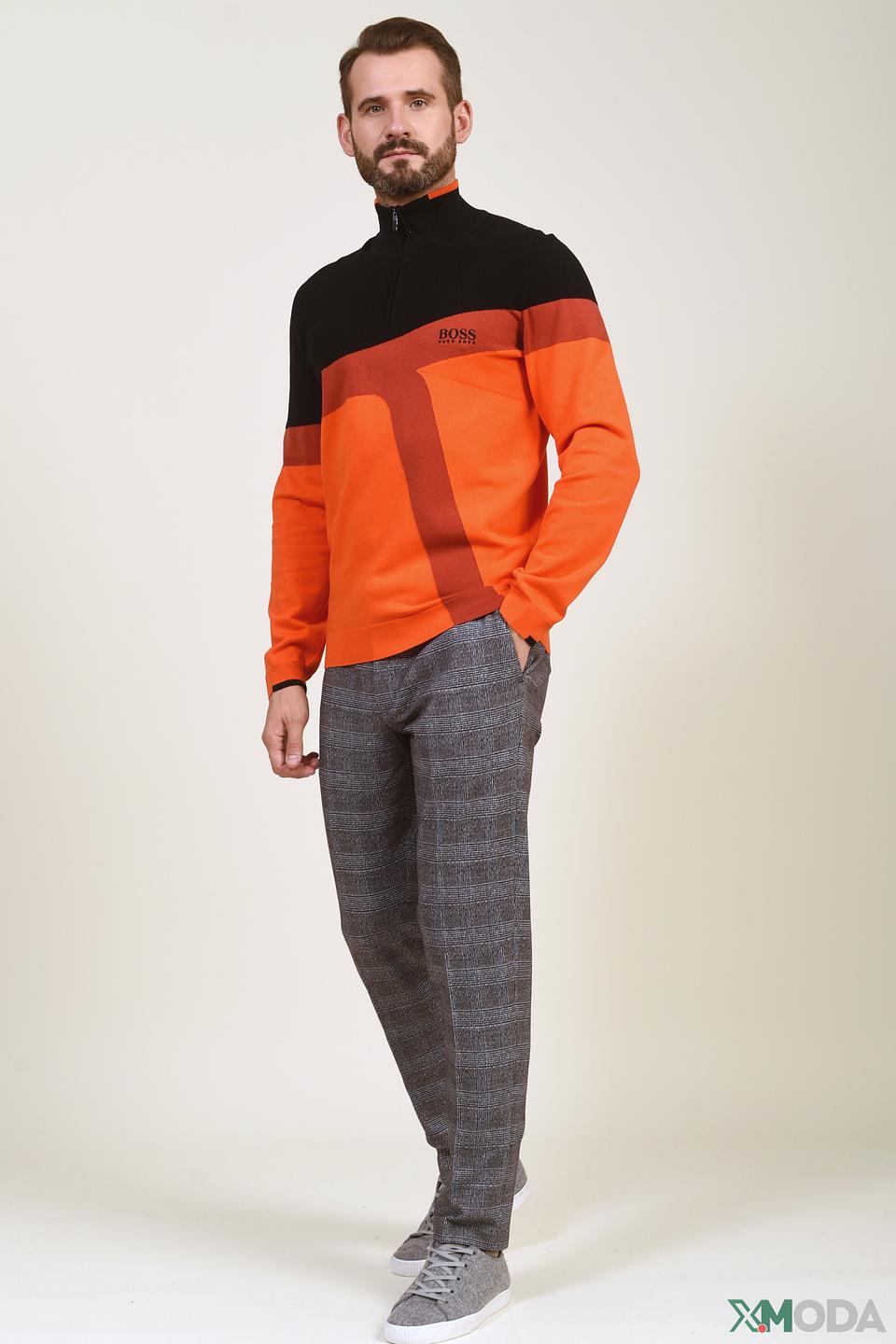 Джемпер Boss Athleisure оранжево-черный