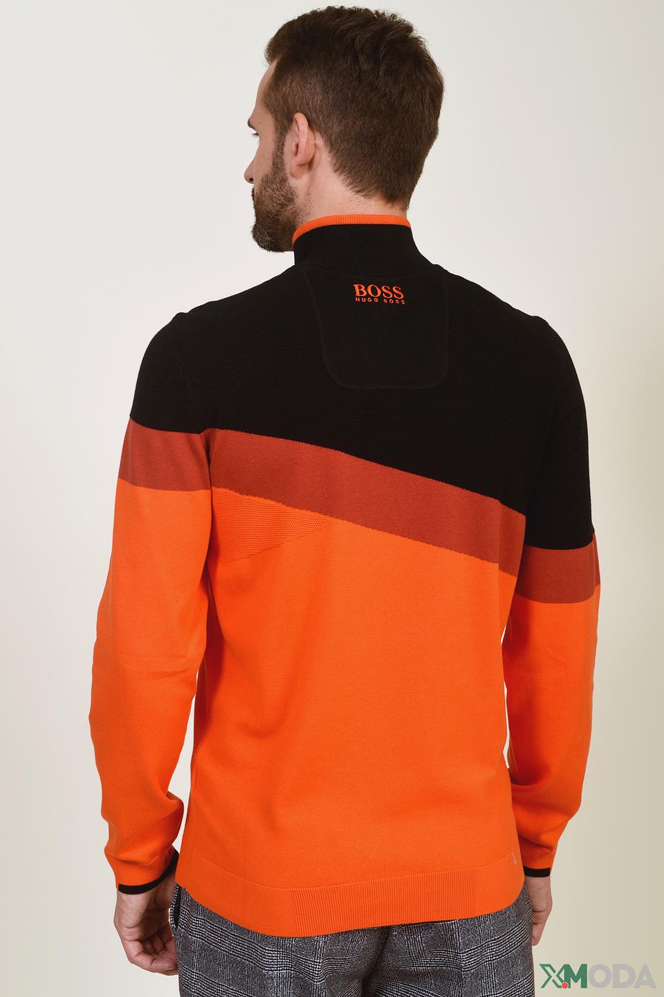 Джемпер Boss Athleisure оранжево-черный