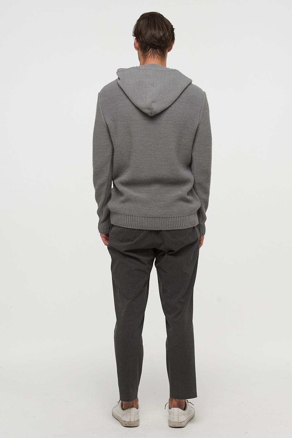 Джемпер BE YOU с капюшоном серый